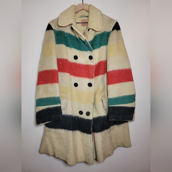 vintage 1930s Hudsons bay company wool coat - Picture 5 of 8